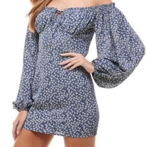 ACOA Floral Full Sleeve Bodycon Dress
